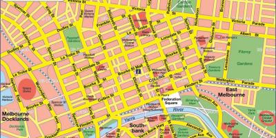 Мельбурн хотын газрын зураг