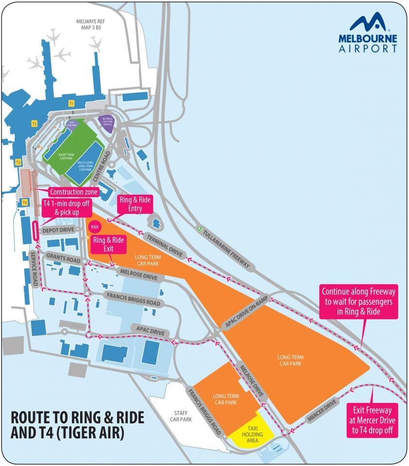 Tullamarine газрын зураг