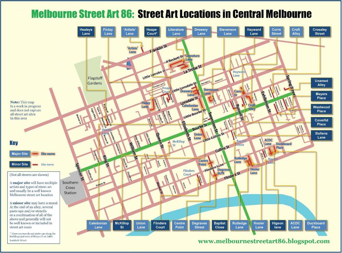 Мельбурн авто замын газрын зураг нь