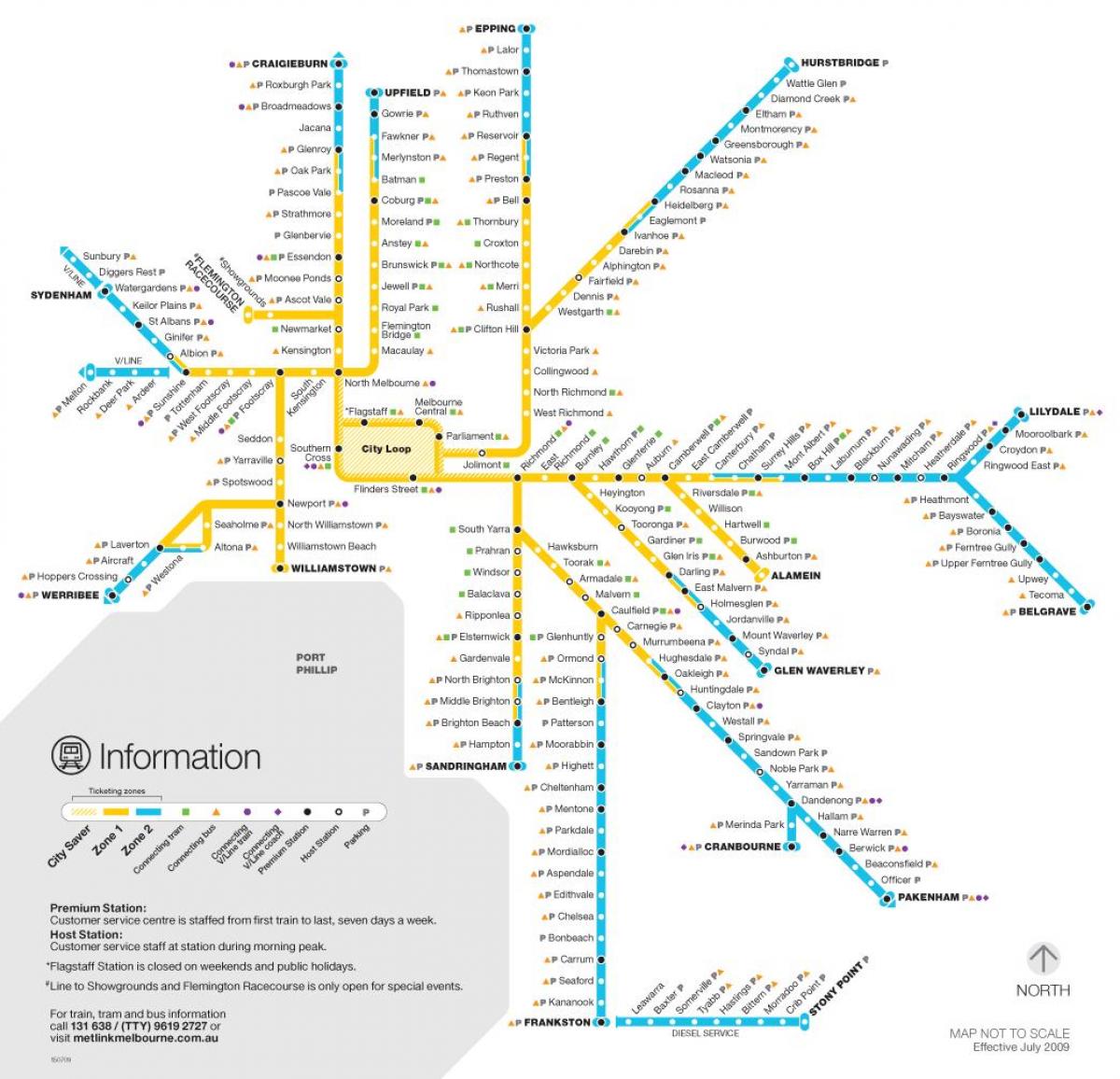 метро Мельбурн газрын зураг